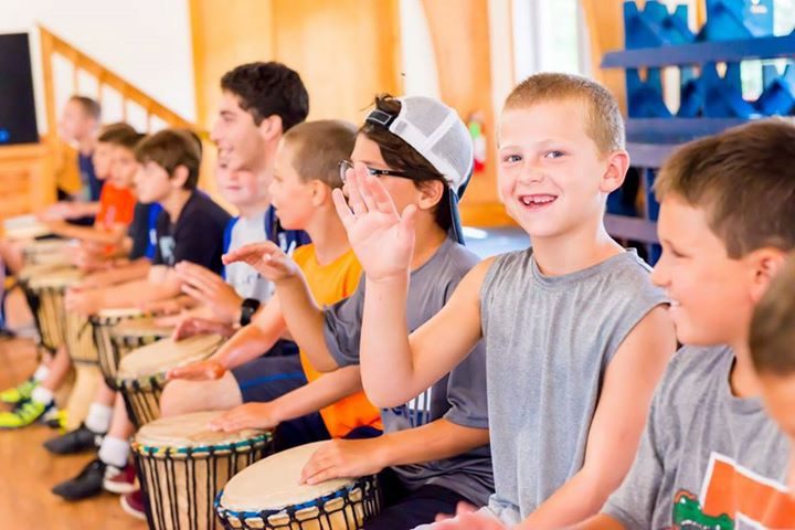 Group Drumming Program in Summer Camp